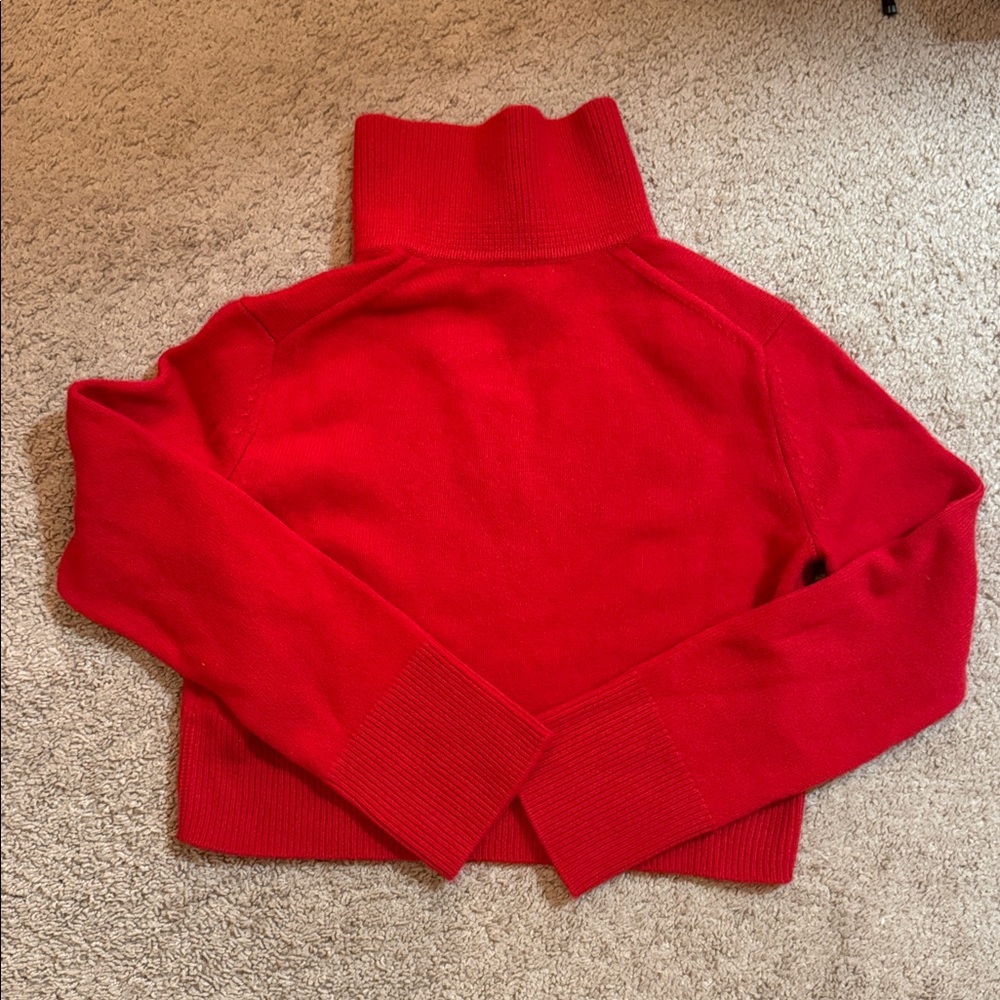 Cashmere Cropped Rugby Sweater - Picture 5 of 5